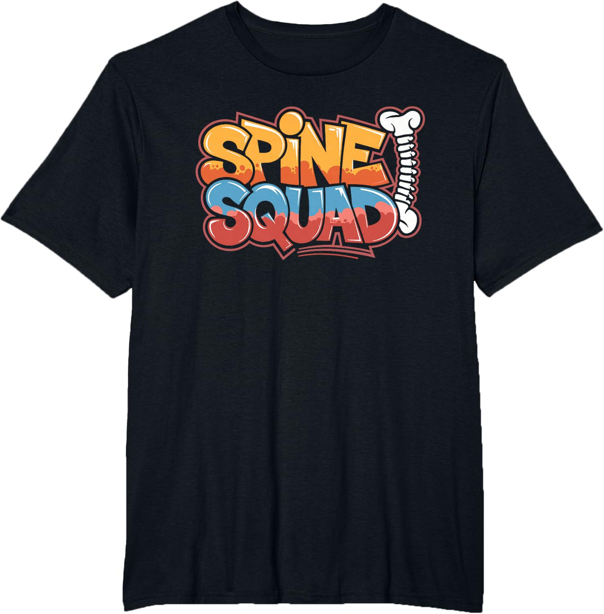 Orthopedic Nursing, Ortho Nurse Practitioner Spine Squad T-Shirt - Black