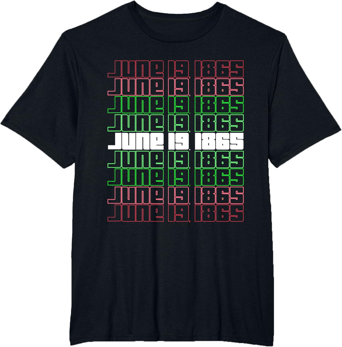June 19, 1865 Juneteenth Black Freedom Black History T-Shirt - Black
