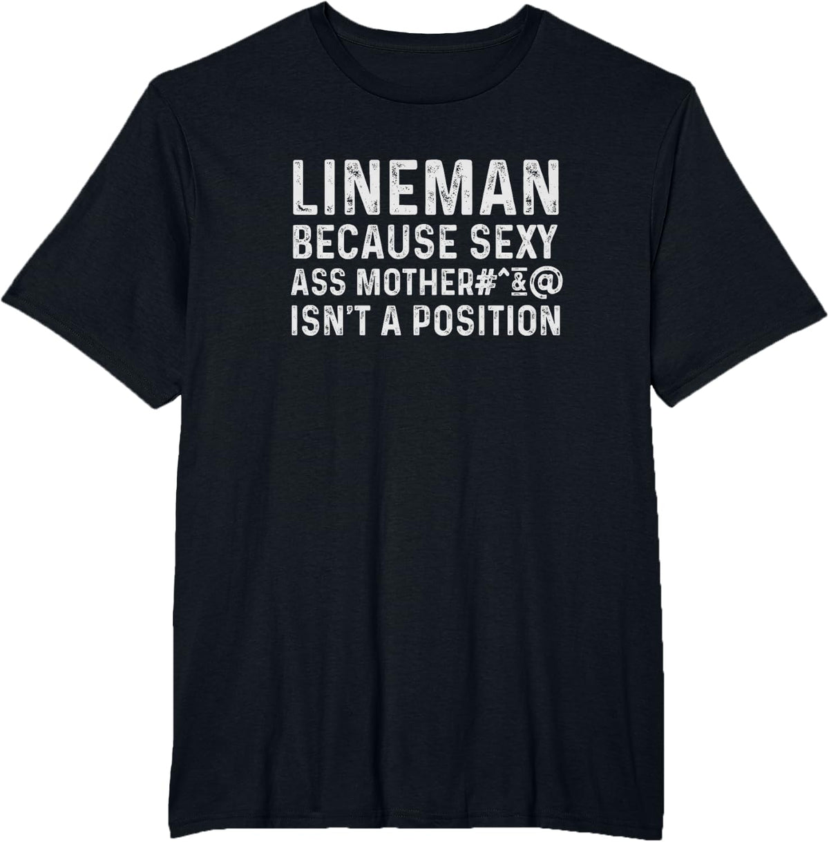 Funny Football Lineman Shirts Offensive Lineman T-Shirt - Black