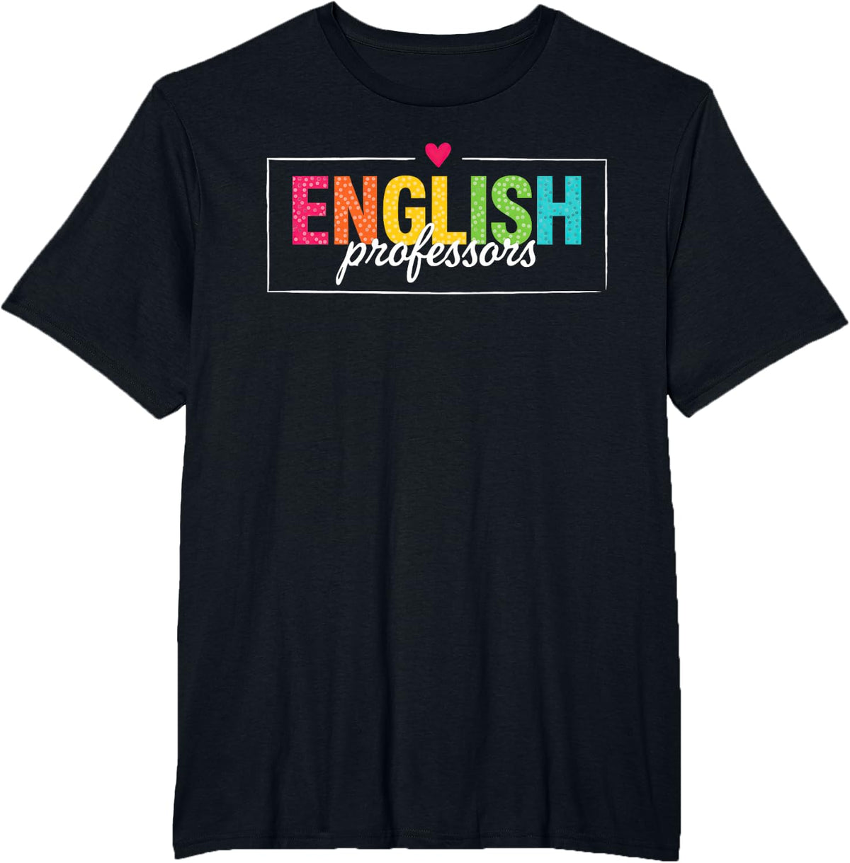 English Professor Literature Teacher Academic Educator T-Shirt - Black