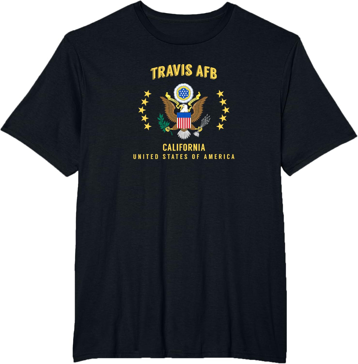 Travis Air Force Base T-Shirt - Black