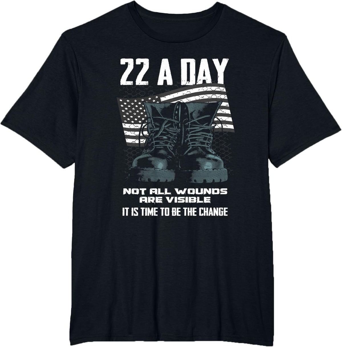 Veteran Suicide Awareness T-Shirt - Black