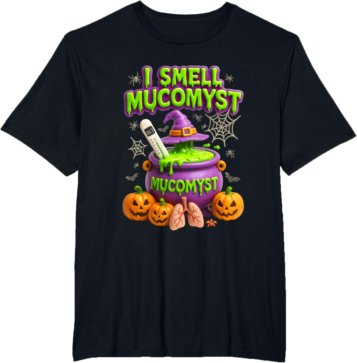 Halloween Respiratory Therapist I Smell Mucomyst Brew T-Shirt - Black