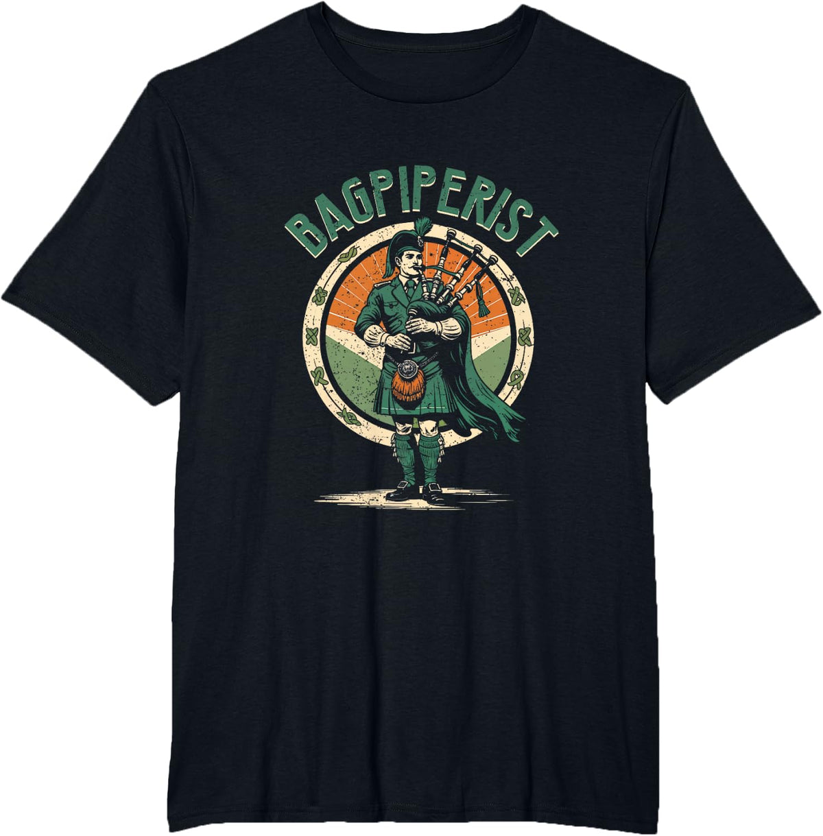 Bagpipe Bagpipes Bagpiperist T-Shirt - Black