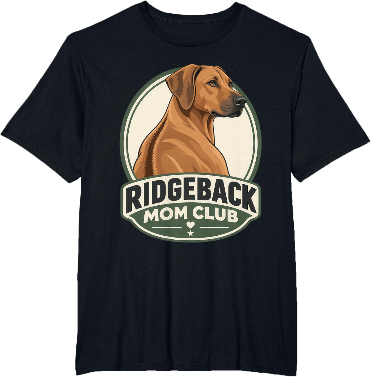 Rhodesian Ridgeback Dog Mom T-Shirt - Black