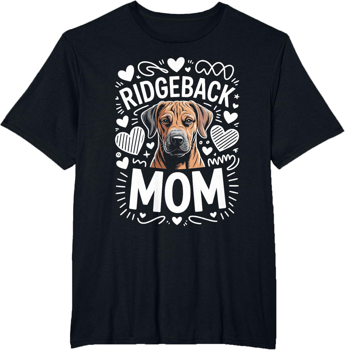 Ridgeback Mom Rhodesian Ridgebacks T-Shirt - Black