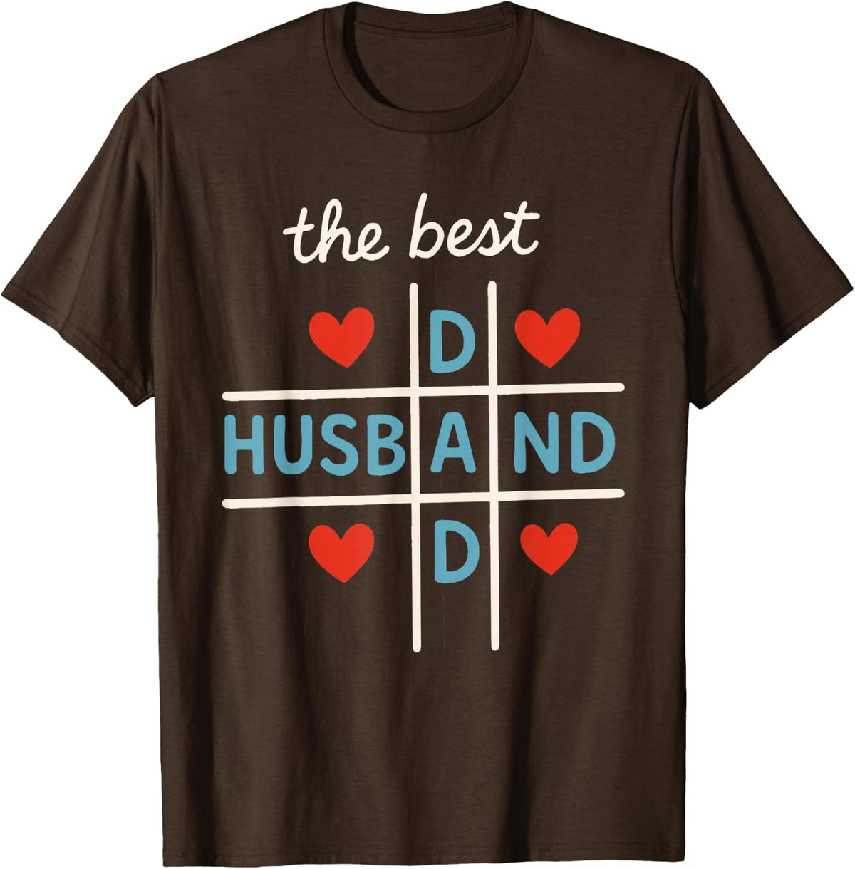 Best Husband Dad Ever Father's Day Family Tee T-Shirt - Brown