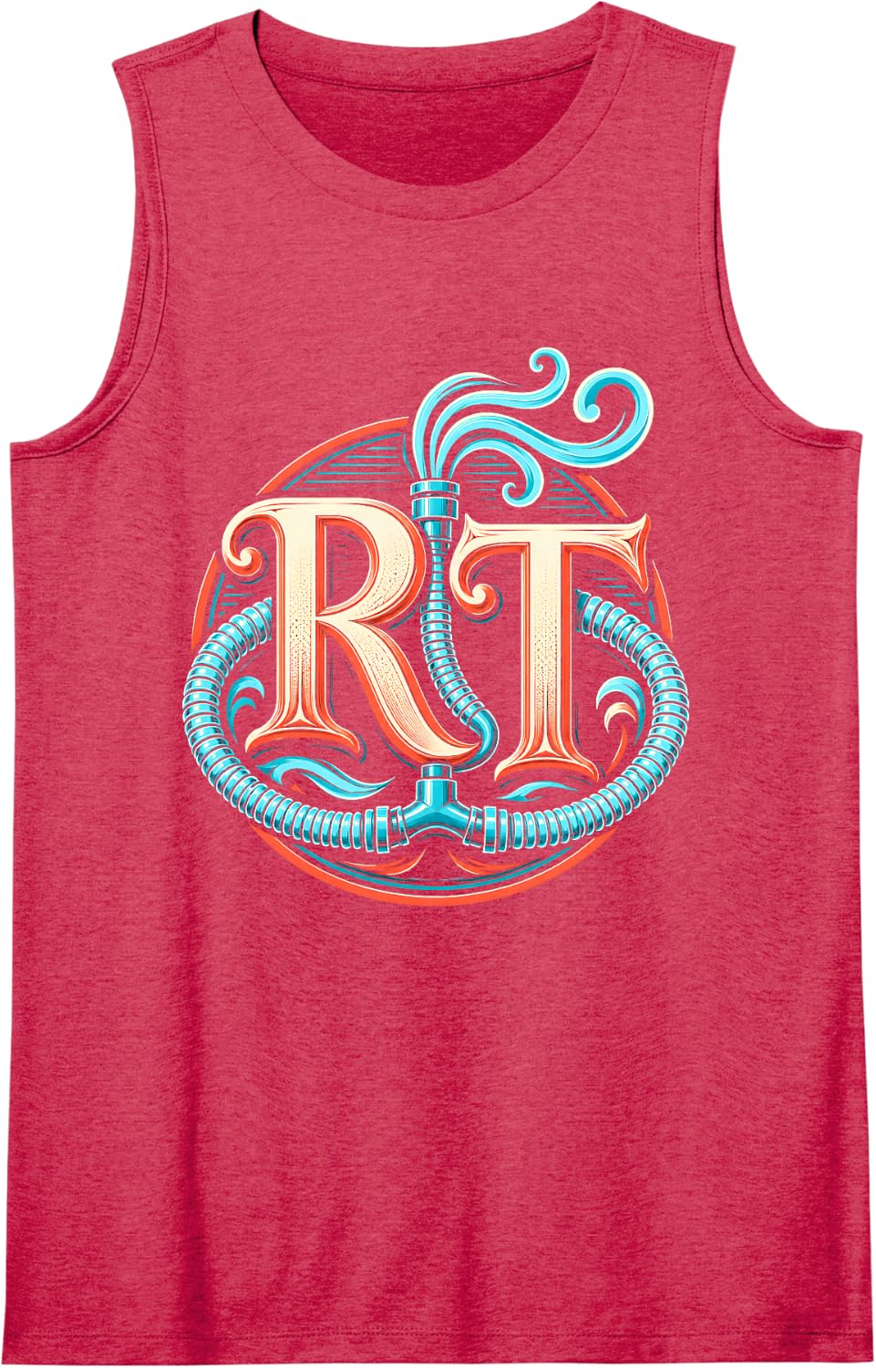 Women's Rt Respiratory Therapist Sleeveless Tank Top - Red