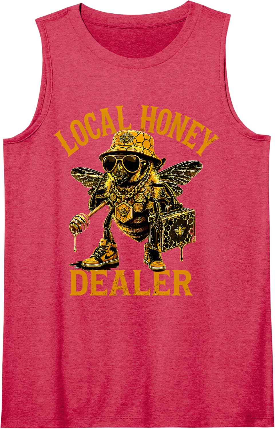 Local Honey Dealer Beekeeping Bees Beekeeper Sleeveless Tank Top - Red