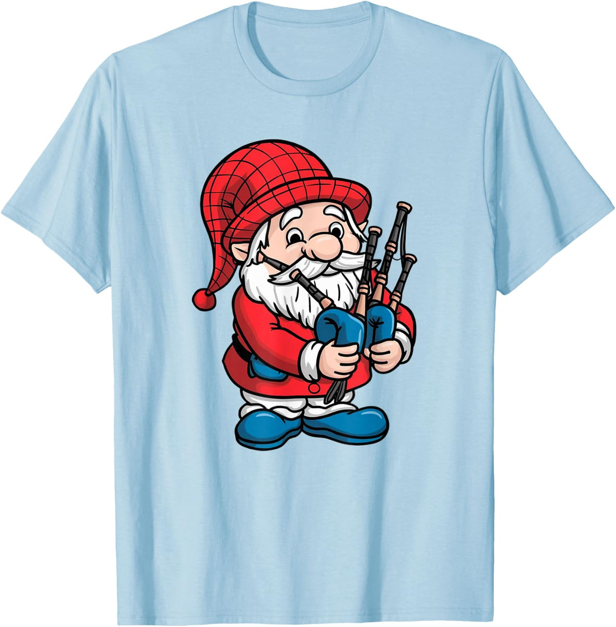 Scottish Bagpipe Player Funny Bagpipe Musician T-Shirt - Baby Blue