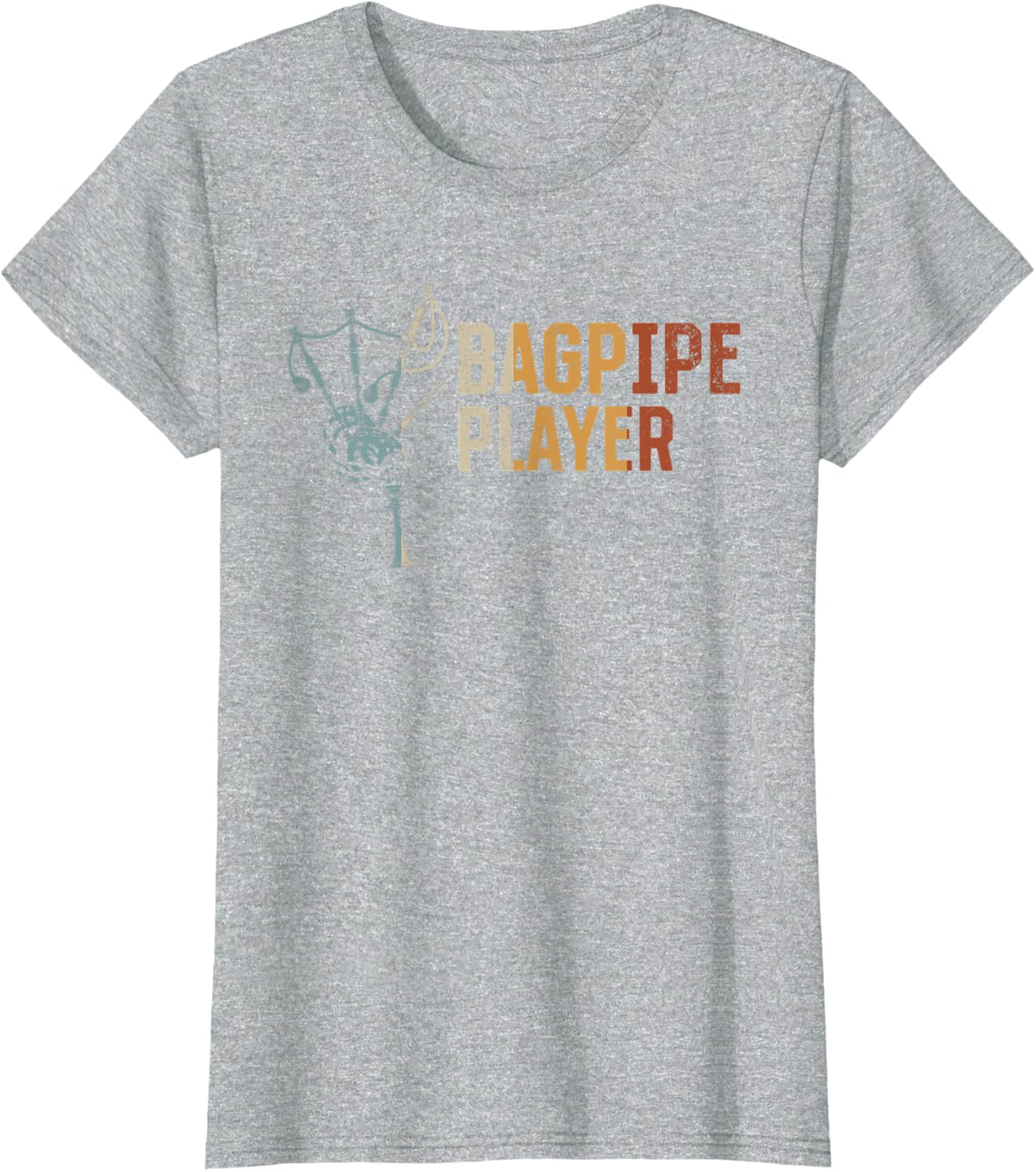 Bagpipe Musician Bagpiper Bagpipe Player T-Shirt - Heather Grey