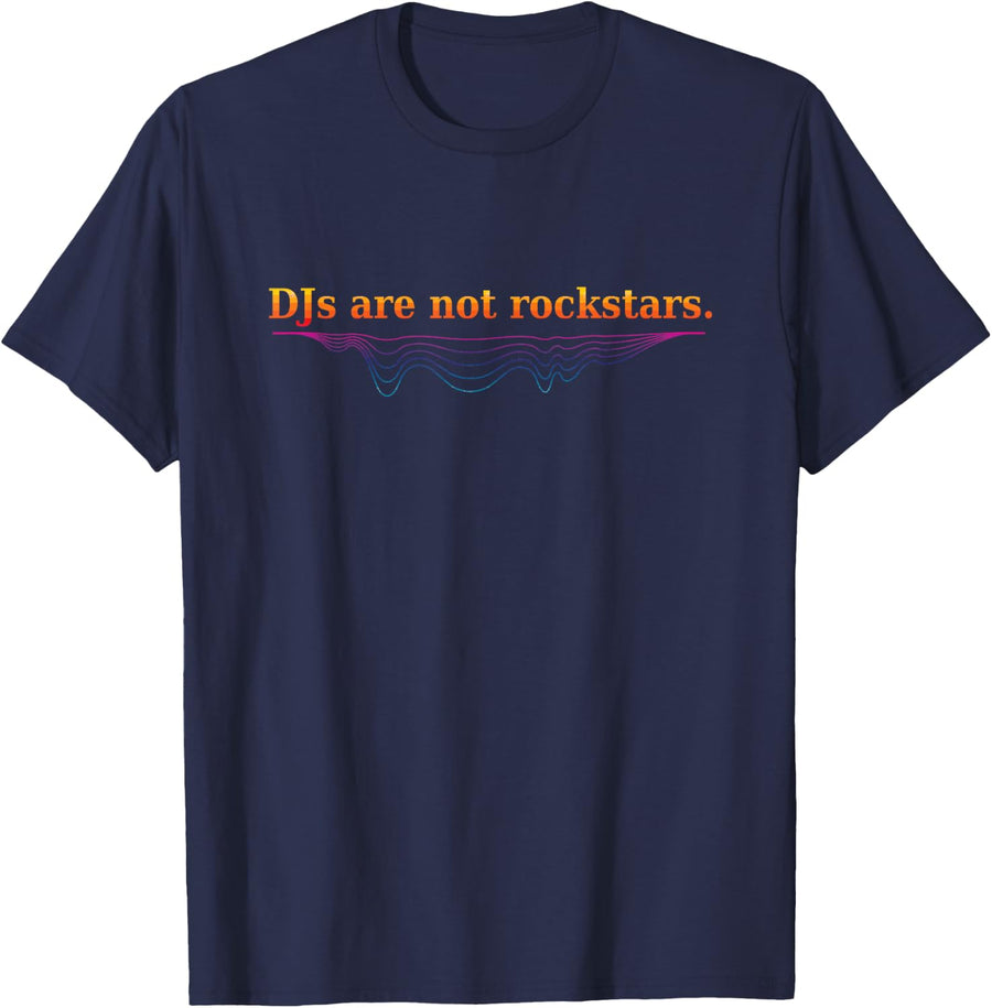 DJ - Disc Jockey - Turntables - Phonograph Records T-Shirt - Navy Blue