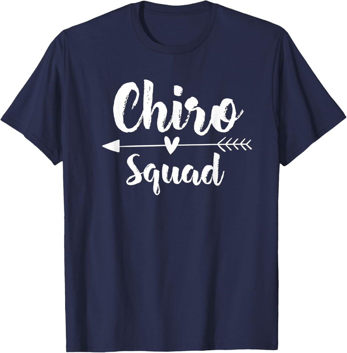 Chiro Squad Back Spine Tee Subluxation Chiropractor Gift T-Shirt and Tees for Physical Therapy Professionals - Navy Blue