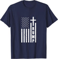 USA Flag Patriotic American Trump Inauguration T-Shirt - Navy Blue