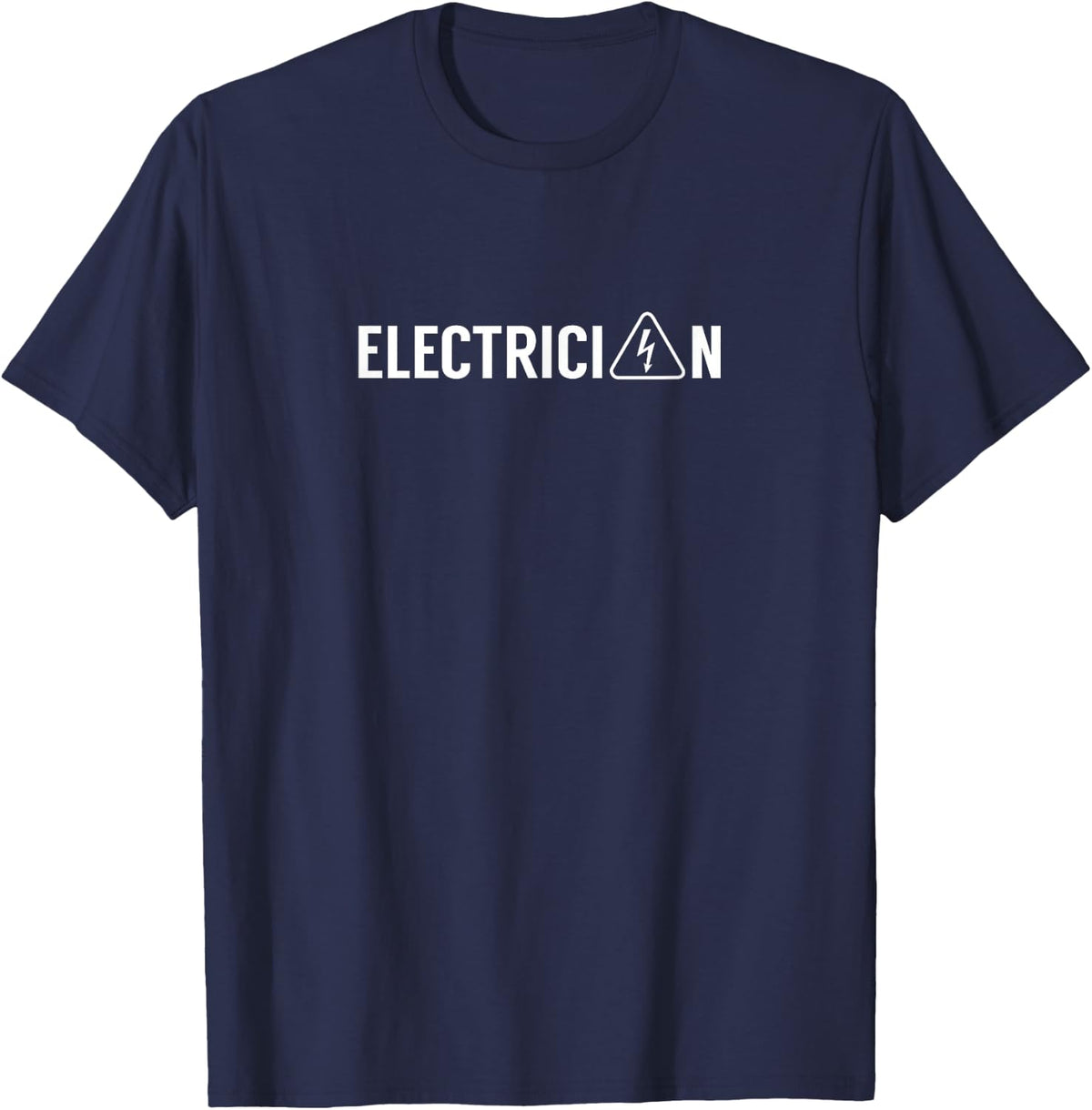 Electrician Electric Electronic Electrical T-Shirt - Navy Blue