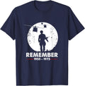 Vietnam War Remember - Military Veteran T-Shirt - Navy Blue