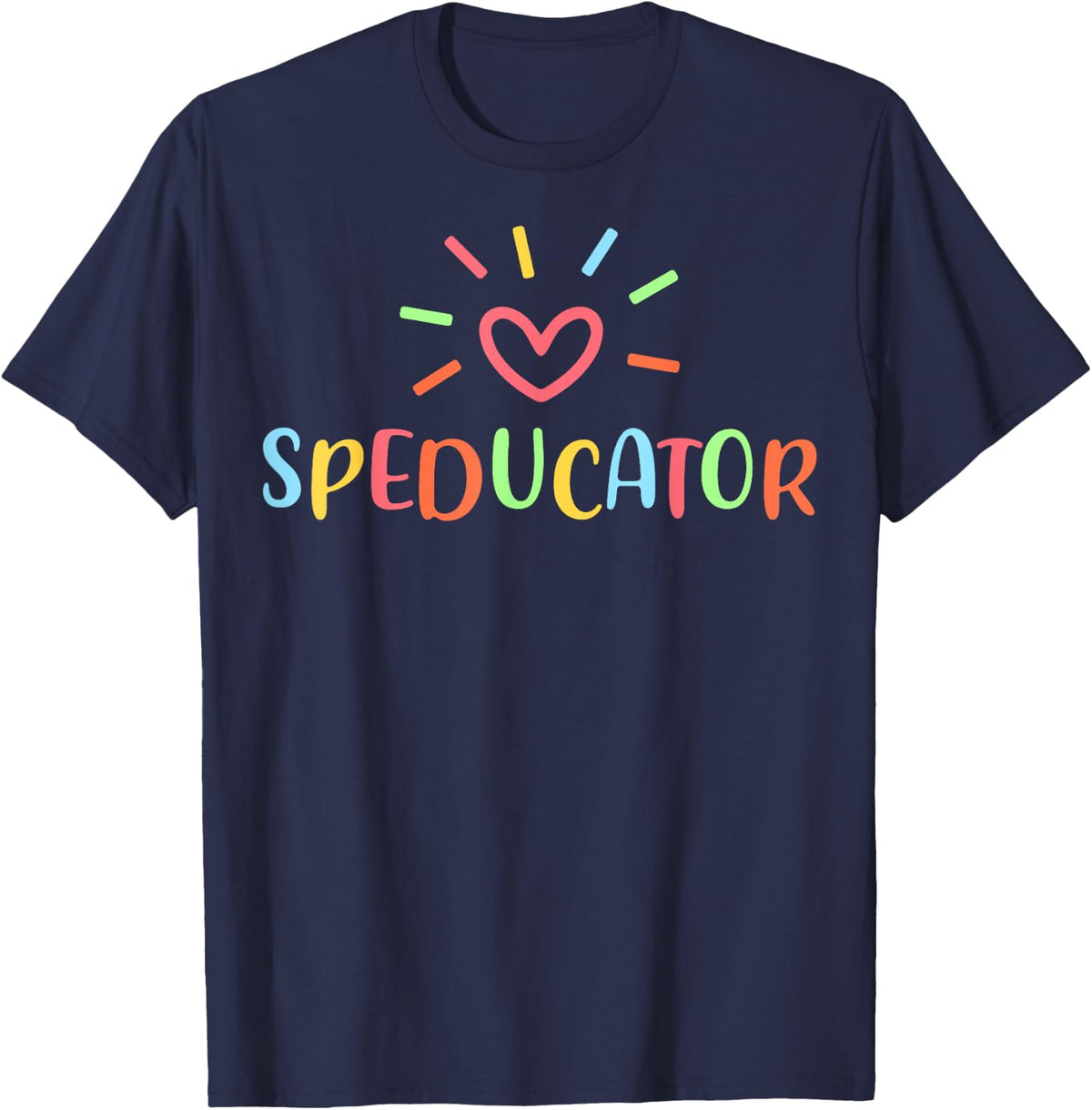 Special Education Crew Speducator T-Shirt for Special Education Teachers Tees - Navy Blue