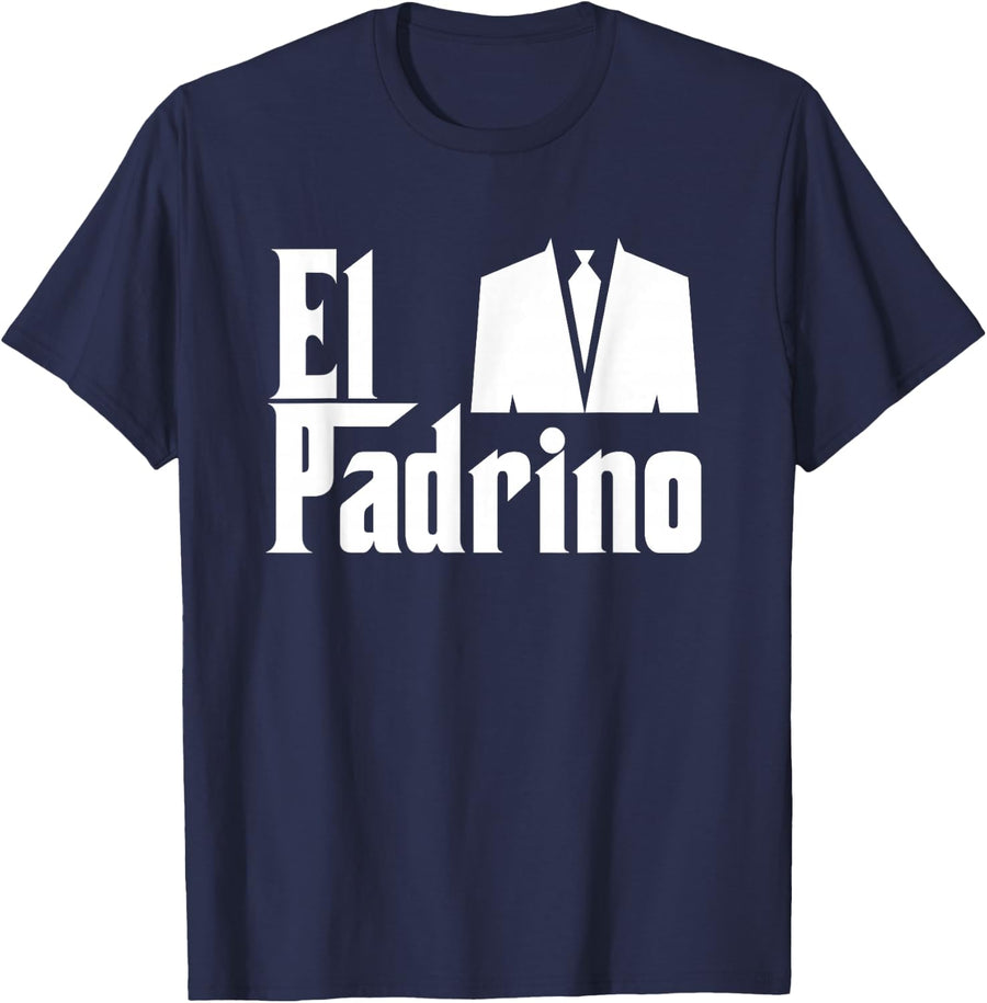 El Padrino Godfather Compadre Godparent Gift T-Shirt - Navy Blue