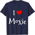 Inked Creation I Love MOXIE Funny Gift Matching Couple T-Shirt - Navy Blue