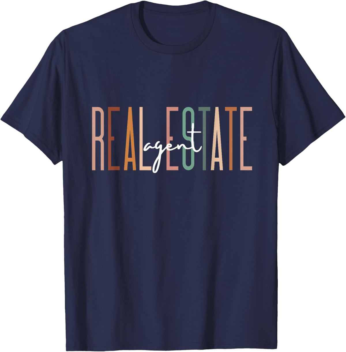 Real Estate Agent Investor Home Broker Tees T-Shirt for Realtors Men Women - Navy Blue