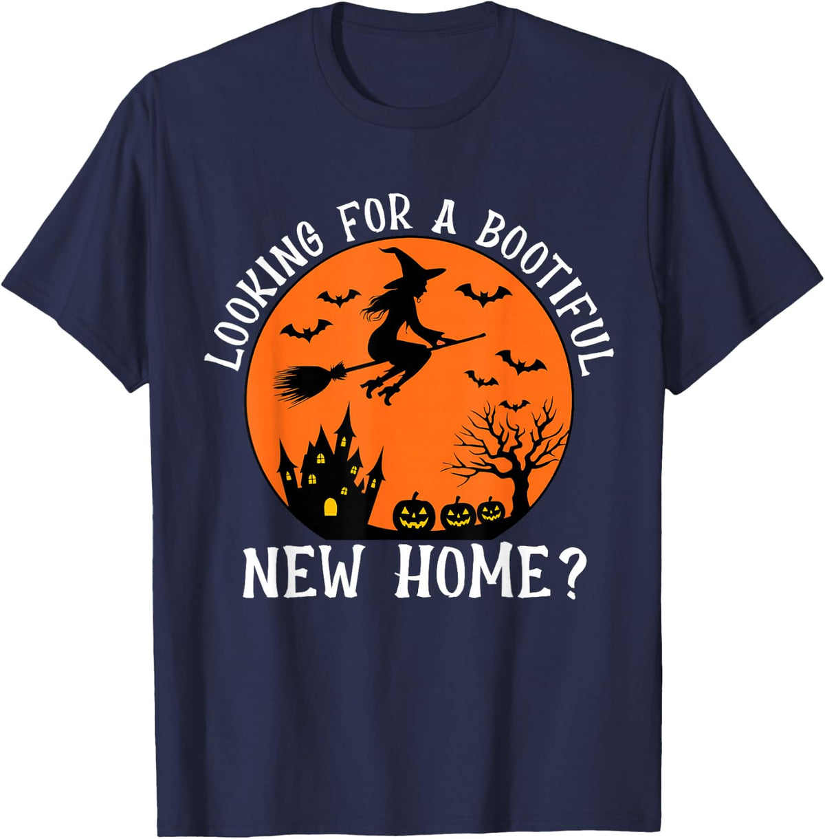 Halloween Real Estate Agent Broker Outfits Funny Realtor T-Shirt - Navy Blue