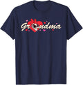 Disney Valentine's Day Grandma Gift Family Matching Trip T-Shirt - Navy Blue