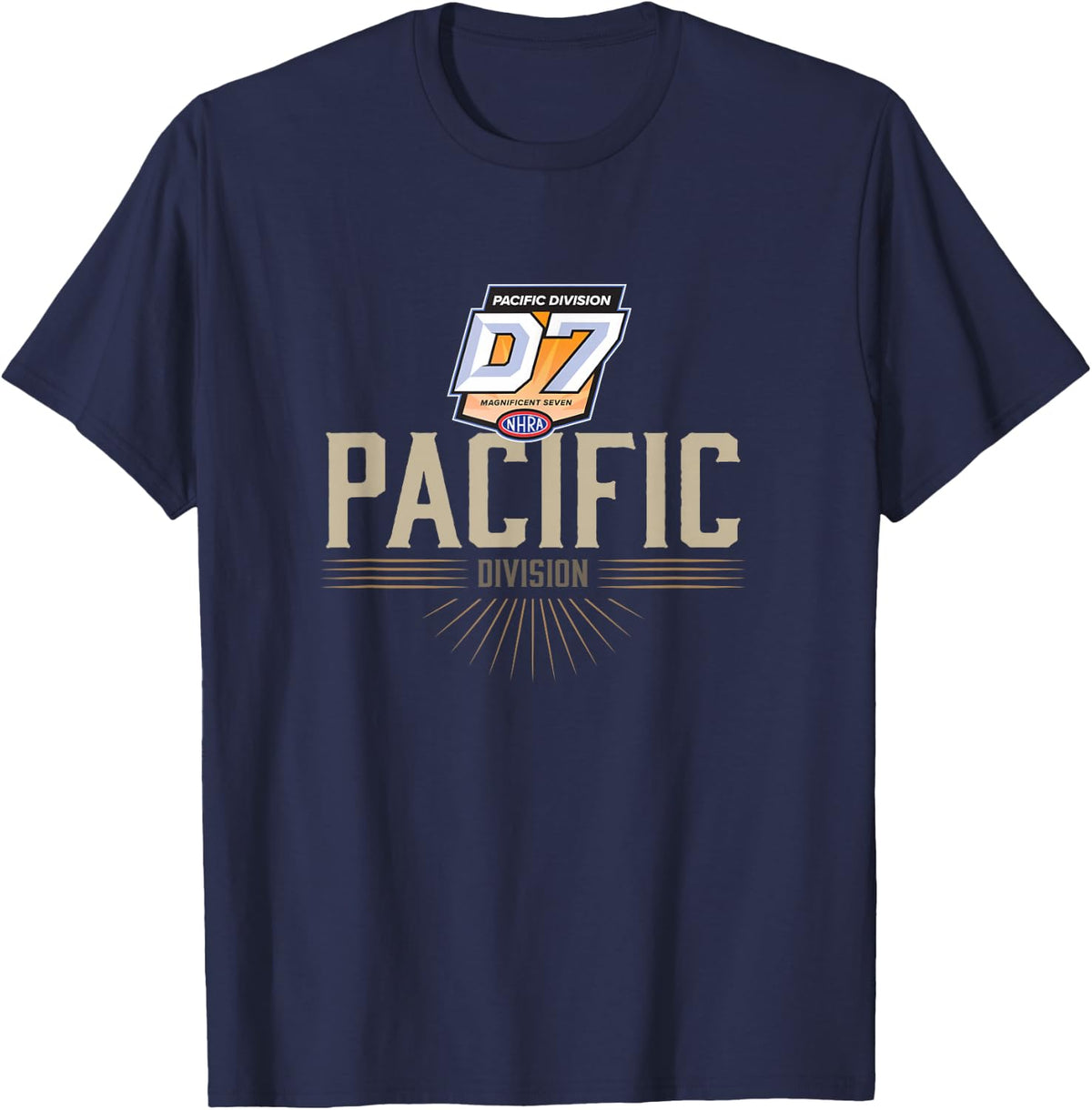 NHRA Division 7 Sunburst T-Shirt - Navy Blue