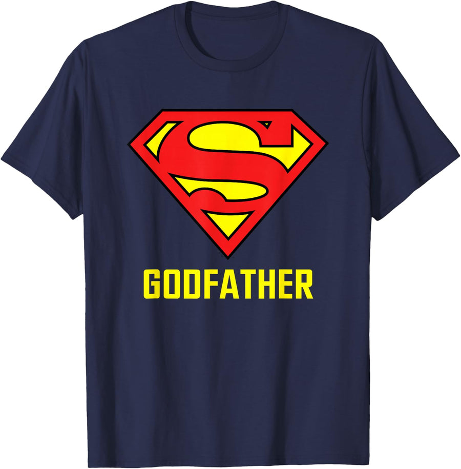 Superman Super Godfather T-Shirt - Navy Blue