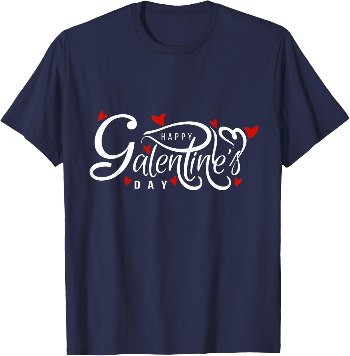 Galentine's Day Valentine's Day Female Friendship Galentines T-Shirt - Navy Blue