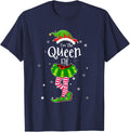 I'm The Queen Elf T Shirt Matching Christmas Costume Shirt T-Shirt - Navy Blue