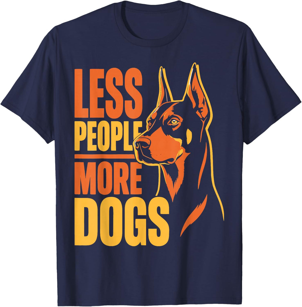 Funny Doberman Owner Mom Dad Doberman Pinscher Lover T-Shirt - Navy Blue