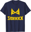 Dad and Son Matching TShirt Sidekick Superhero Shirt T-Shirt - Navy Blue
