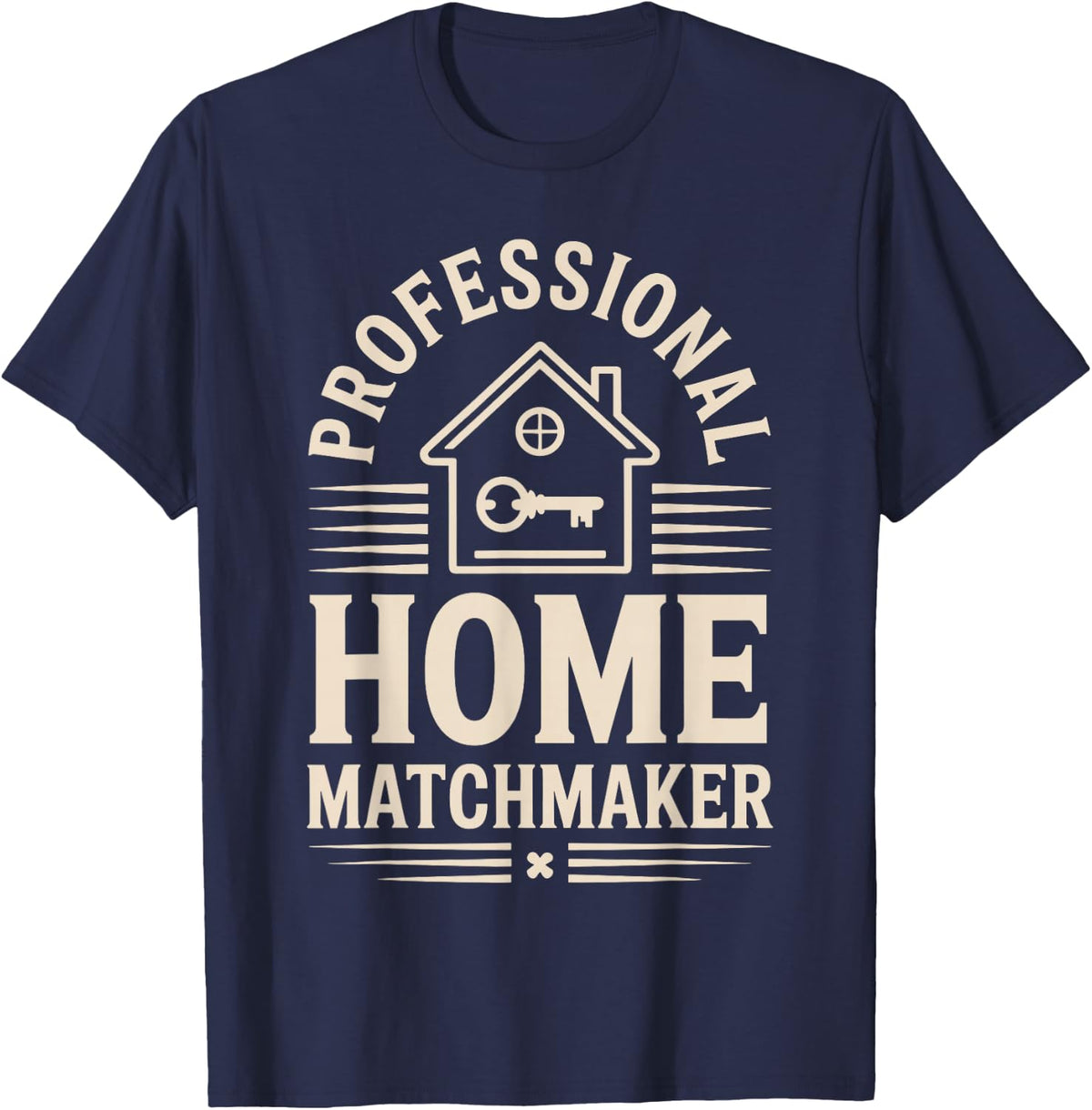 Funny Real Estate Agent T-Shirt Tee for Realtors Men Women - Navy Blue