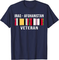 Afghanistan Flag Vintage Outfit Vintage Irag Afghanistan Veteran Gift T-Shirt - Unisex-Adults, Black, 3XL, Short Sleeve,