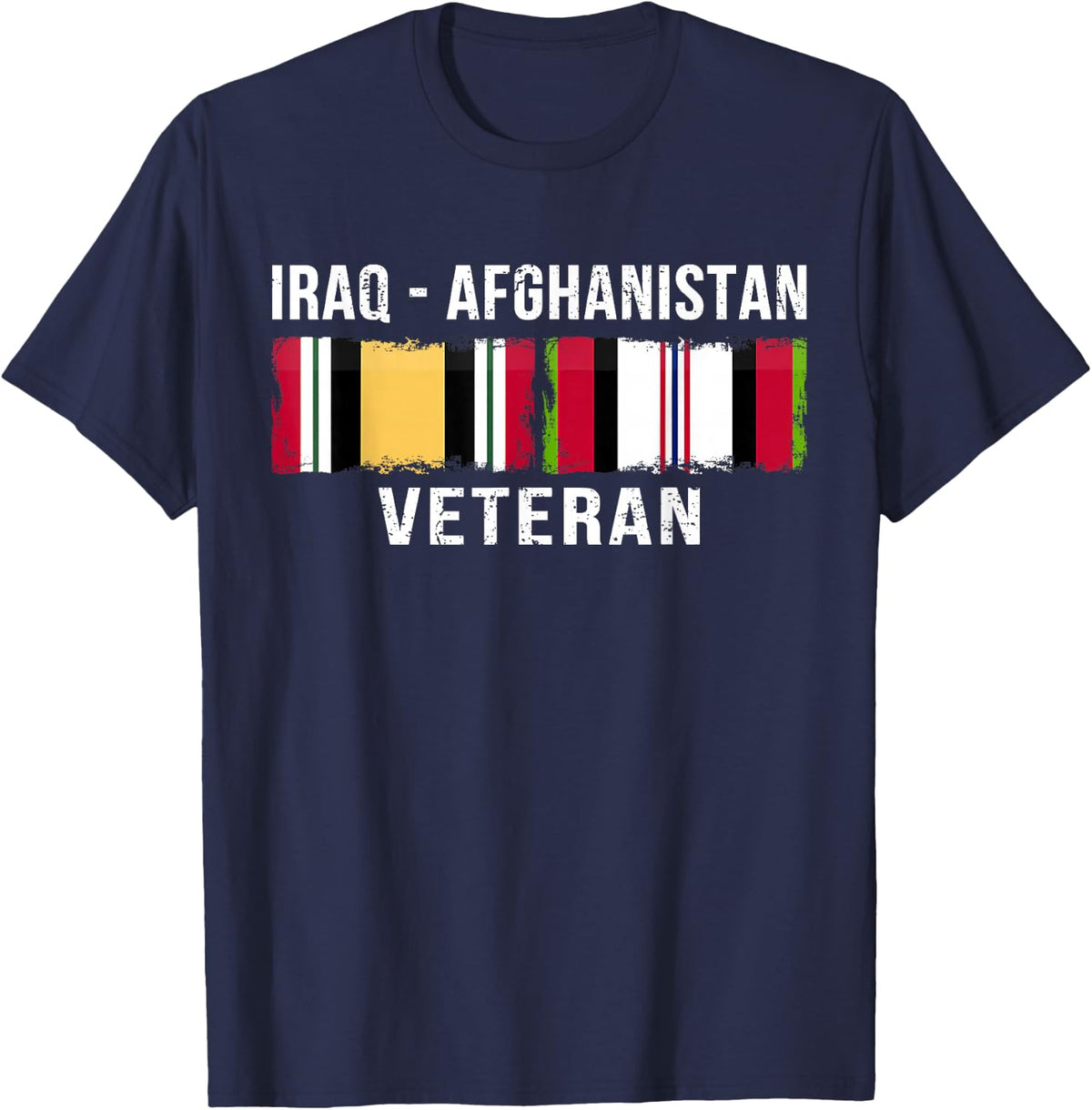 Afghanistan Flag Vintage Outfit Vintage Irag Afghanistan Veteran Gift T-Shirt - Unisex-Adults, Black, 3XL, Short Sleeve,