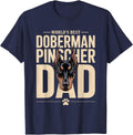 World's Best Doberman Pinscher Dad Owner T-Shirt - Navy Blue