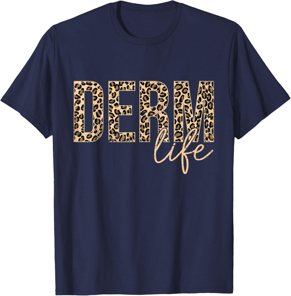 Vintage Derm Life Cosmetic Dermatologist Dermatology T-Shirt - Navy Blue