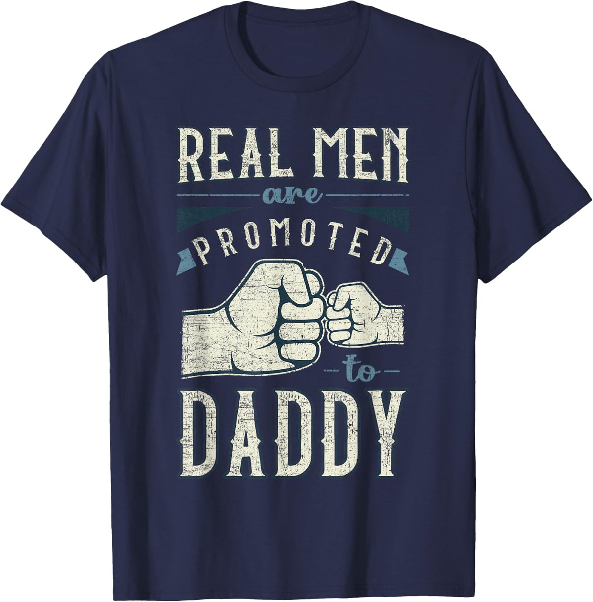 For Birth for Dad, New Dad, Dad Child T-Shirt - Navy Blue