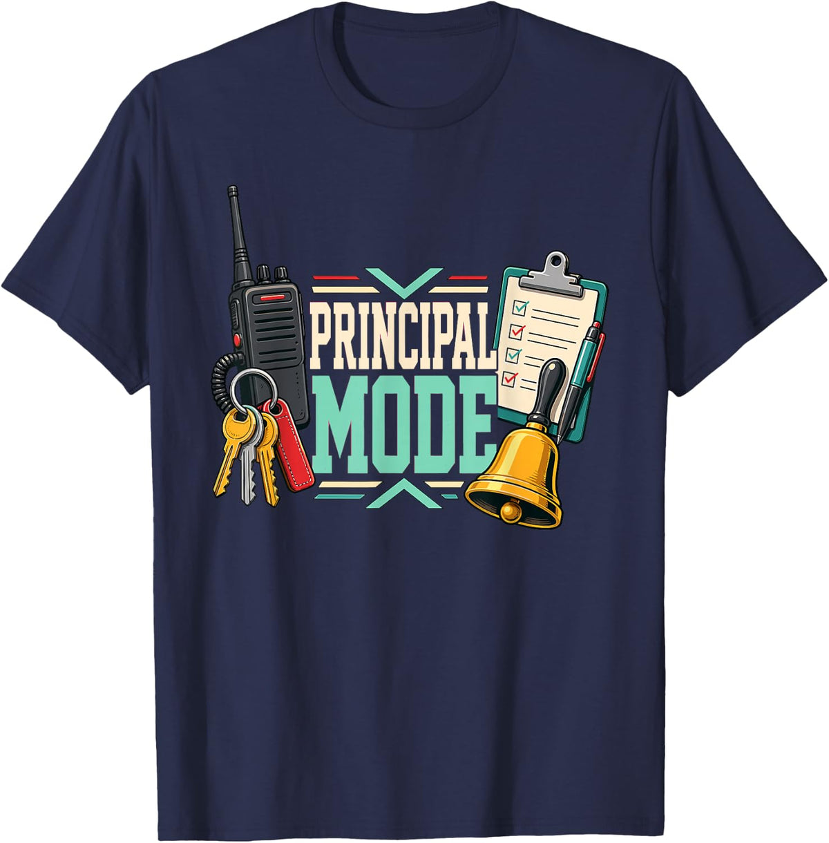 Principal Mode School Administrator T-Shirt - Navy Blue