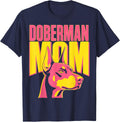 Girl Doberman Mom Woman Doberman Pinscher T-Shirt - Navy Blue