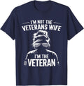 I'm not The Veterans Wife I'm The Veteran Womens T-Shirt - Navy Blue