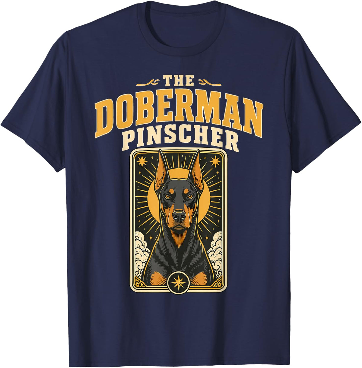 Vintage Doberman Owner Doberman Pinscher Lover T-Shirt - Navy Blue