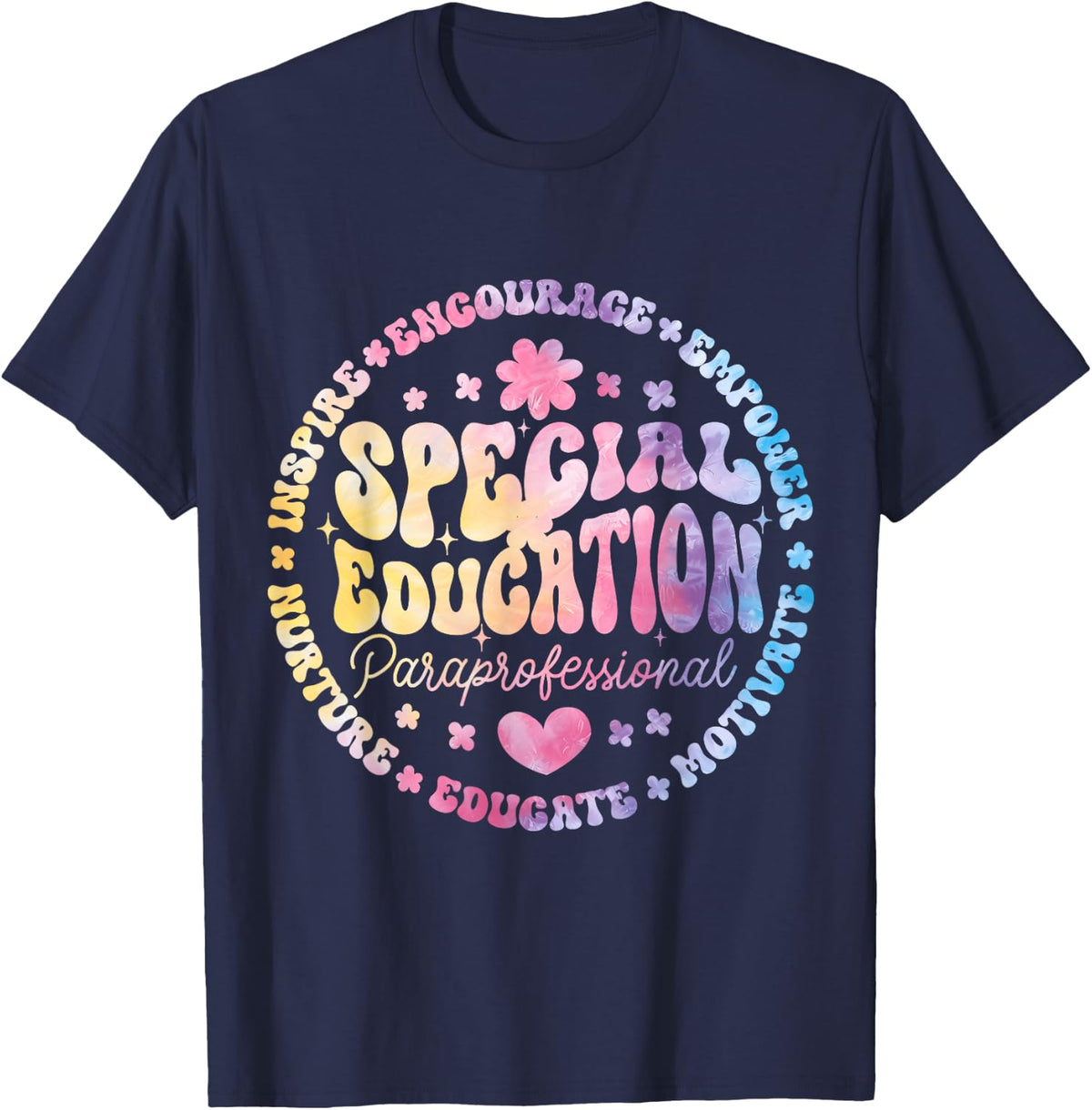 Educators Sp Ed Teacher Special Education Paraprofessional T-Shirt - Navy Blue