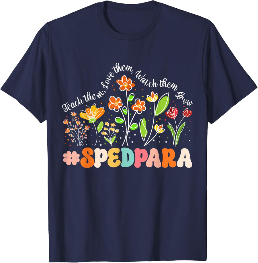 SPED para Appreciation Week Teacher Back to School T-Shirt - Navy Blue
