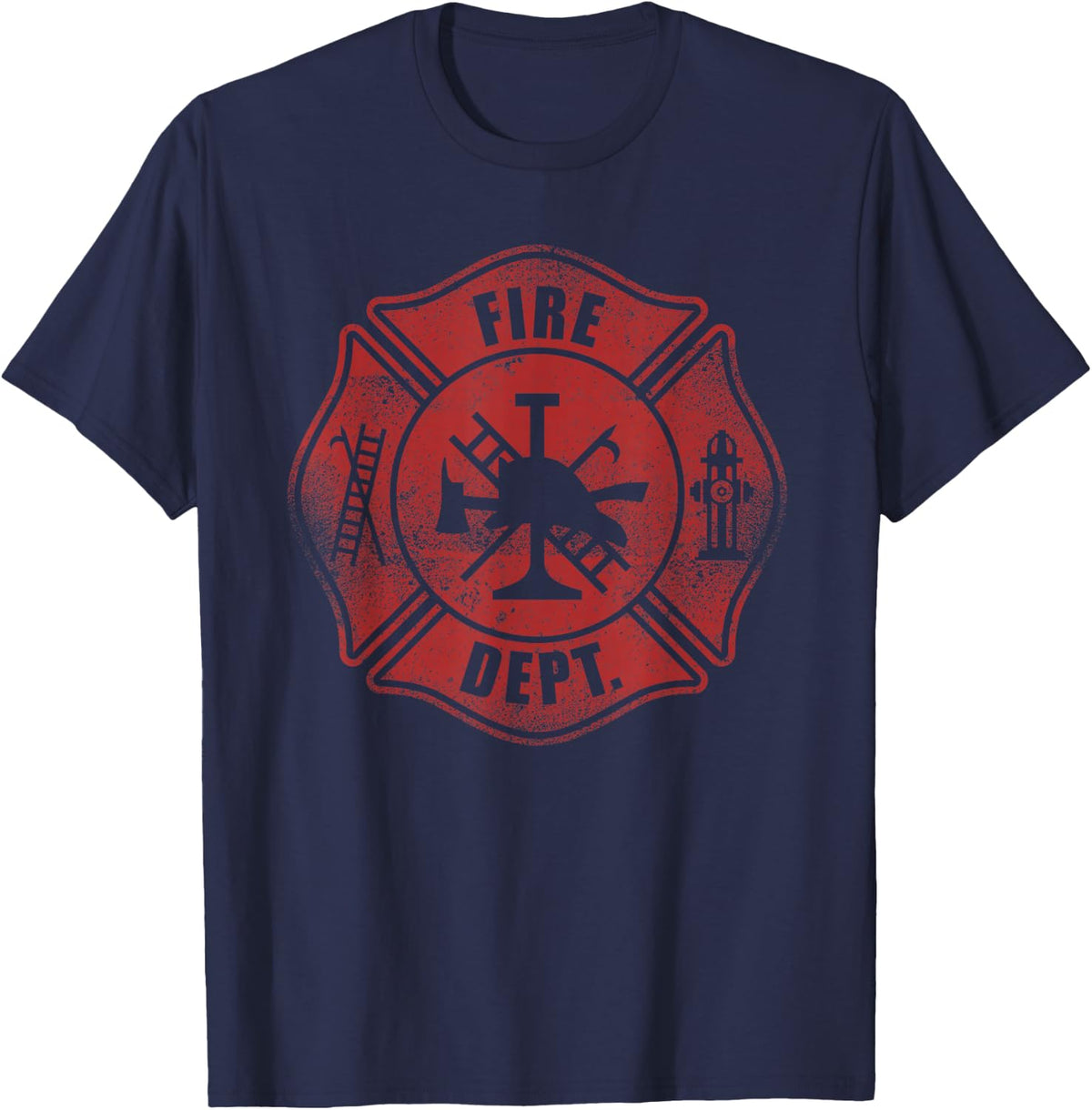 Fireman T-Shirt - Navy Blue
