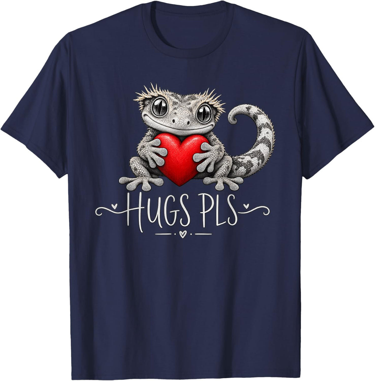 Crested Gecko Mom Cute T-Shirt - Navy Blue