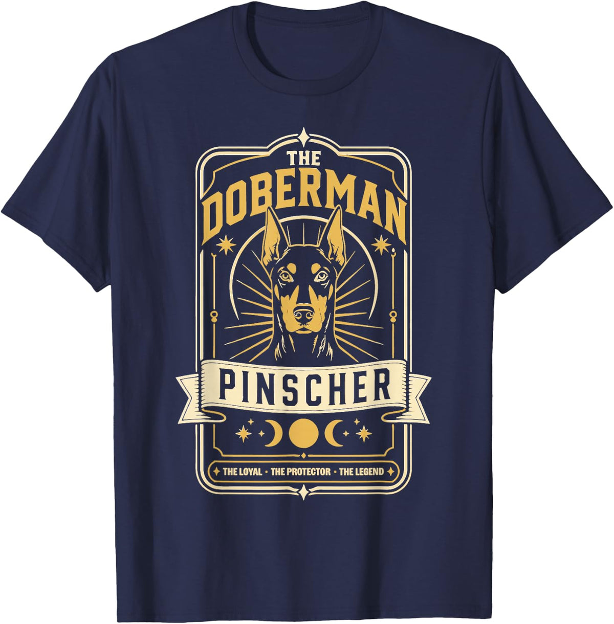 Doberman Owner Mom Dad Doberman Pinscher Lover T-Shirt - Navy Blue