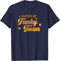 Mayor of Funky Town 1970s Disco Funk 70s Retro Funk T-Shirt - Navy Blue