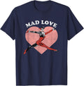 DC Comics Valentine's Day Harley Quinn Mad Love T-Shirt - Navy Blue