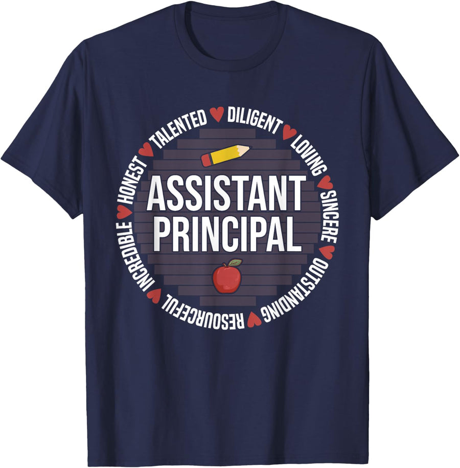 Assistant Principal T-Shirt - Navy Blue